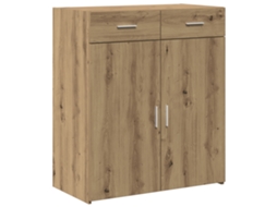 Conjunto 1 Armário De Madeira Engenheirada Vidaxl Castanho Derivados De Madeira (80 X 42,5 X 93 Cm)