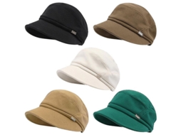 2026 gorra Beret Newsboy para Mulher Outono Inverno Tamanho 56 58cm Material Poliéster Algodão