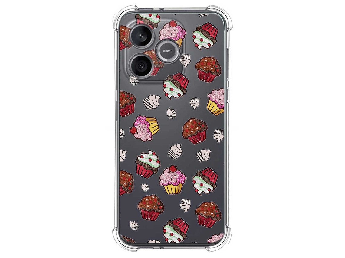 Capa Tumundosmartphone De Silicone À Prova De Choque Para Honor 600 Lite 5g Design De Desenho Animado Muffins