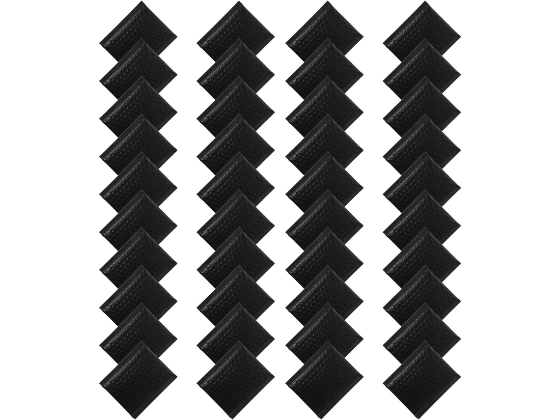 Lote de 100 envelopes acolchoados pretos com bolhas, 11x13 polegadas (4 cm), impermeáveis e autoadesivos, para embalagem de envio.