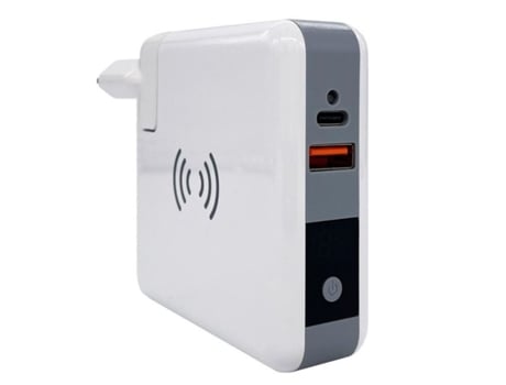 Carregador Viagem Sem Parede Usb-C Usb Banco EVELATUS