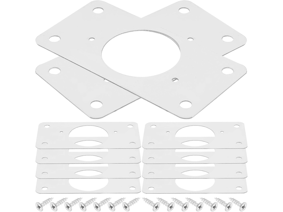Placa De Reparo Dobradiças Uonlytech, 10 Peças, Placa De Metal Para Reparo Dobradiças Móveis E Armários Cozinha