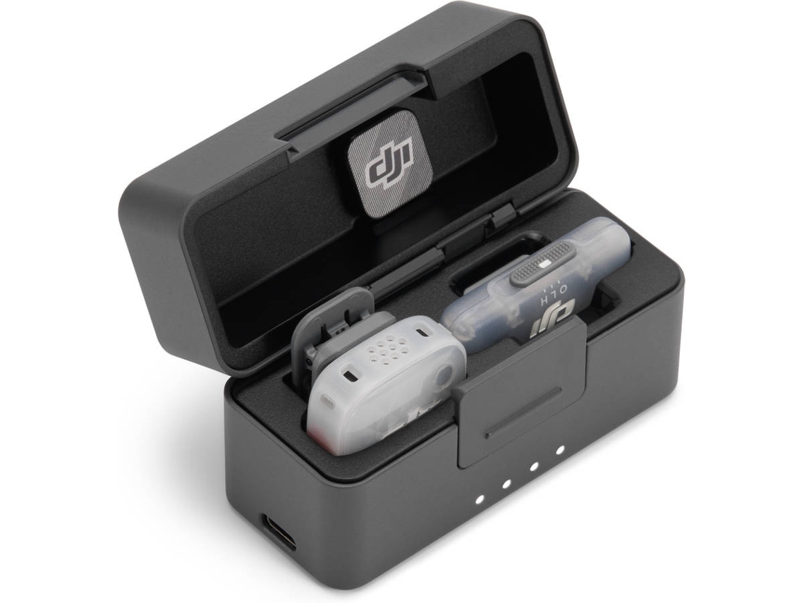 Microfone DJI Mini 2S (1 TX + 1 Mobile RX + Estojo de Carregamento)