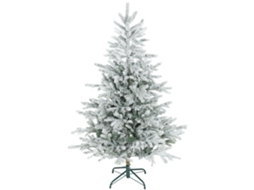 Árvore De Natal Artificial 150 Cm De Nevada Com 828 Ramos Base Dobrável E Fácil De Montar Verde