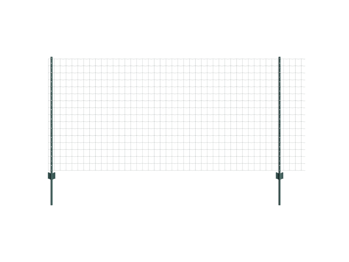 Conjunto 1 Barreira Externa Vidaxl Verde Aço (25 X 1,2 M)