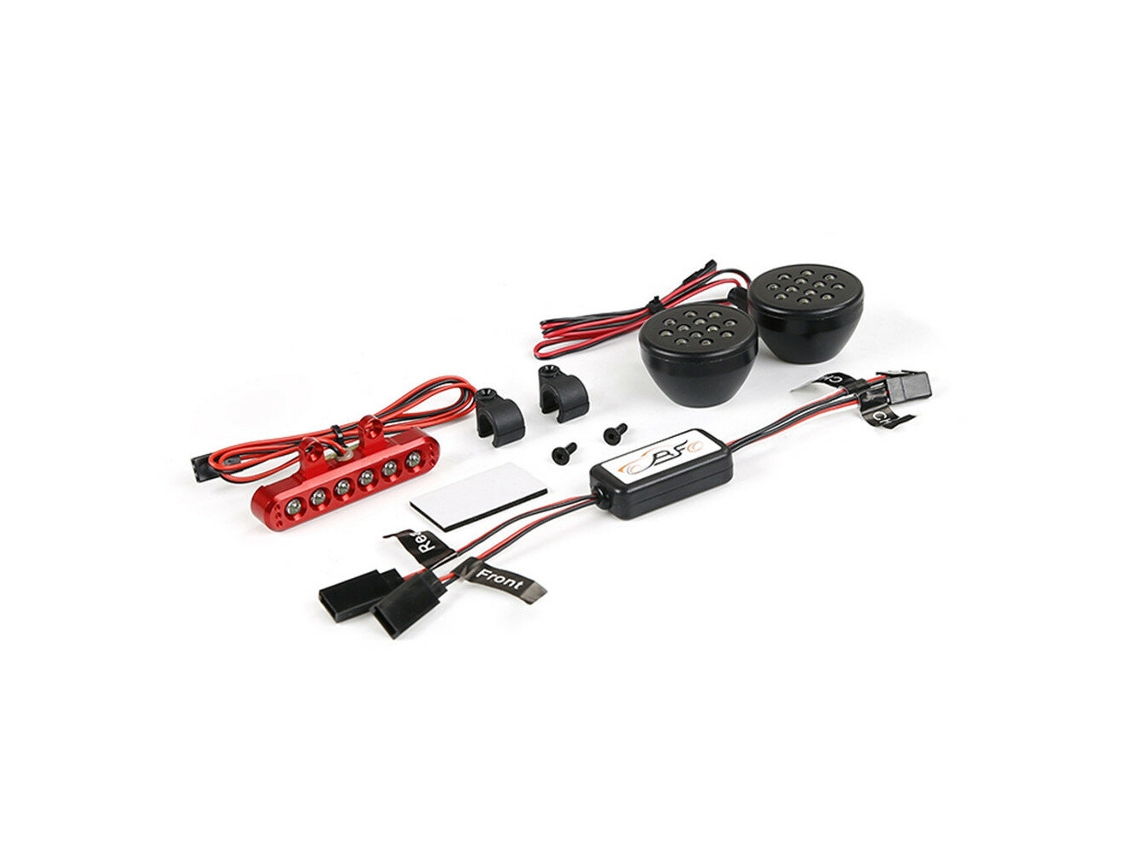 Conjunto de Luzes Led Vermelhas Rofun 8530821 8530822 com Placa Controladora para Veículos Rc Baha5b Baha5sc Baha5s 1/5. MDUG