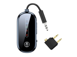 Adaptador transmissor Bluetooth ZYBLSSBB com ficha de áudio para auscultadores