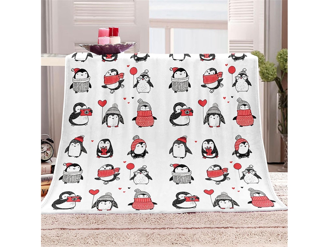 Manta de Flanela Fansu Quente e Macia Inverno em Microfibra com Estampa 3d Ideal para Cama Ou Sofá Adequada Ad