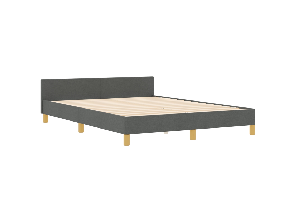 Estrutura De Cama Moderna De Tecido Vidaxl Cinzento Fabric (160x200 Cm)