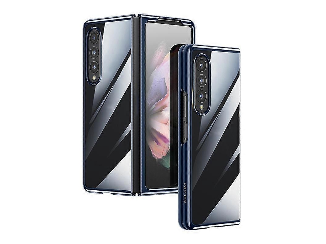 Capa Protetora Transparente Sulada À Prova De Choque Em Policarbonato Com Revestimento Anti-choque Para Samsung Galaxy Z Fold4.