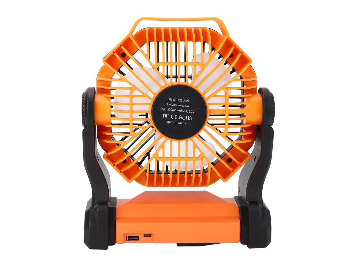 Ventilador Portátil Camping 8000mah Lanterna Power Bank