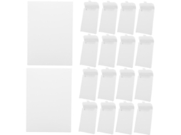 50 Peças Caixas De Papelão Para Cartões Postais Documentos E Fotos Papel Kraft Blanc Vierge