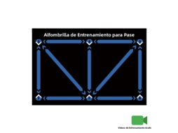 Tapete de Treino de Futebol Dobrável MDUG (azul 60x90cm)