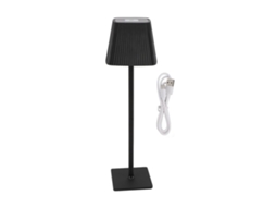 Rebe-lâmpada De Mesa Sem Fio Recarregável 3 Cores Regulável 4000mah Para Quarto Escritório Café Preto