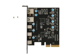 Placa De Expansão Pcie Para Type C Usb3.2 20gbps Sem Driver Placa Host Pci Express