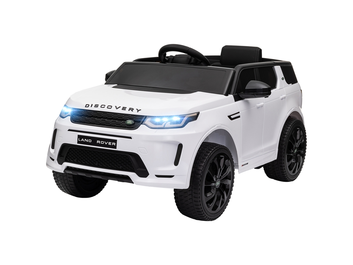 Carro Elétrico Infantil 12v Branco (controle Remoto, Luzes Led, Música, Buzina, 3 6 Anos)