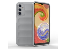 Capa Halinuia Para Samsung Galaxy A14 5g Magic Shield Tpu Flanela Cinza (proteção Integral, Interior Em Flanela)