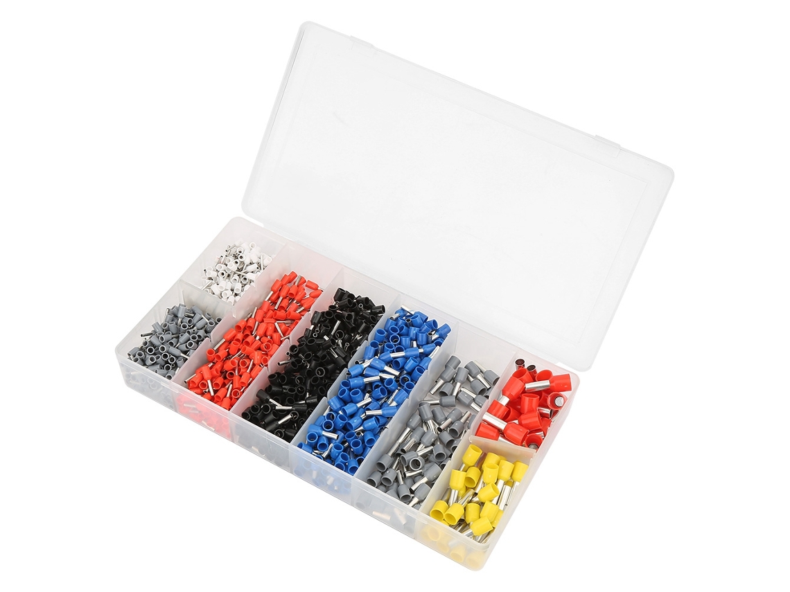 Kit Com 1200 Conectores Isolados De Fio Para Solda E Crimpagem