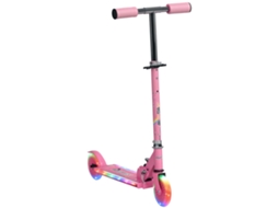 Scooter Dobrável Para Crianças De 3 A 7 Anos, Rodas Musicais Pus Leves 67 X 32 X 78 Cm Rosa-tx