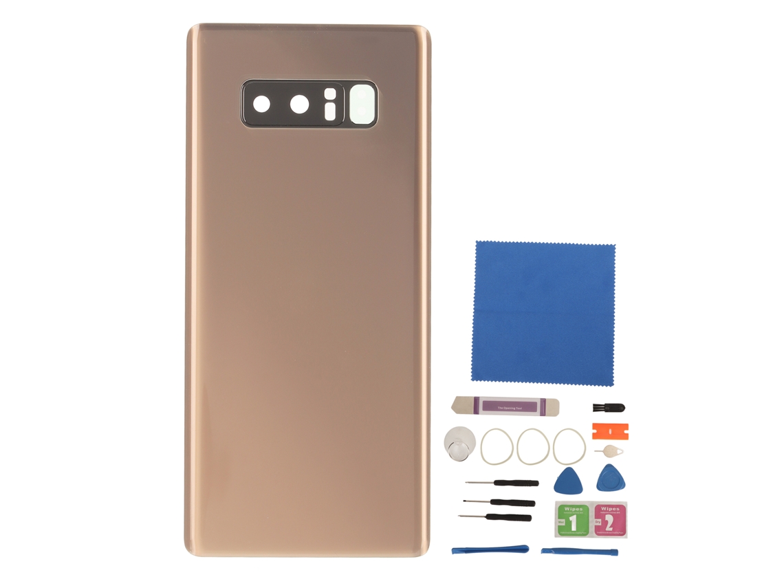 Capinha de Vidro de Substituição EOOCOO (com Lente de Câmera Pré instalada para Samsung Galaxy Note 8 Sm n950)