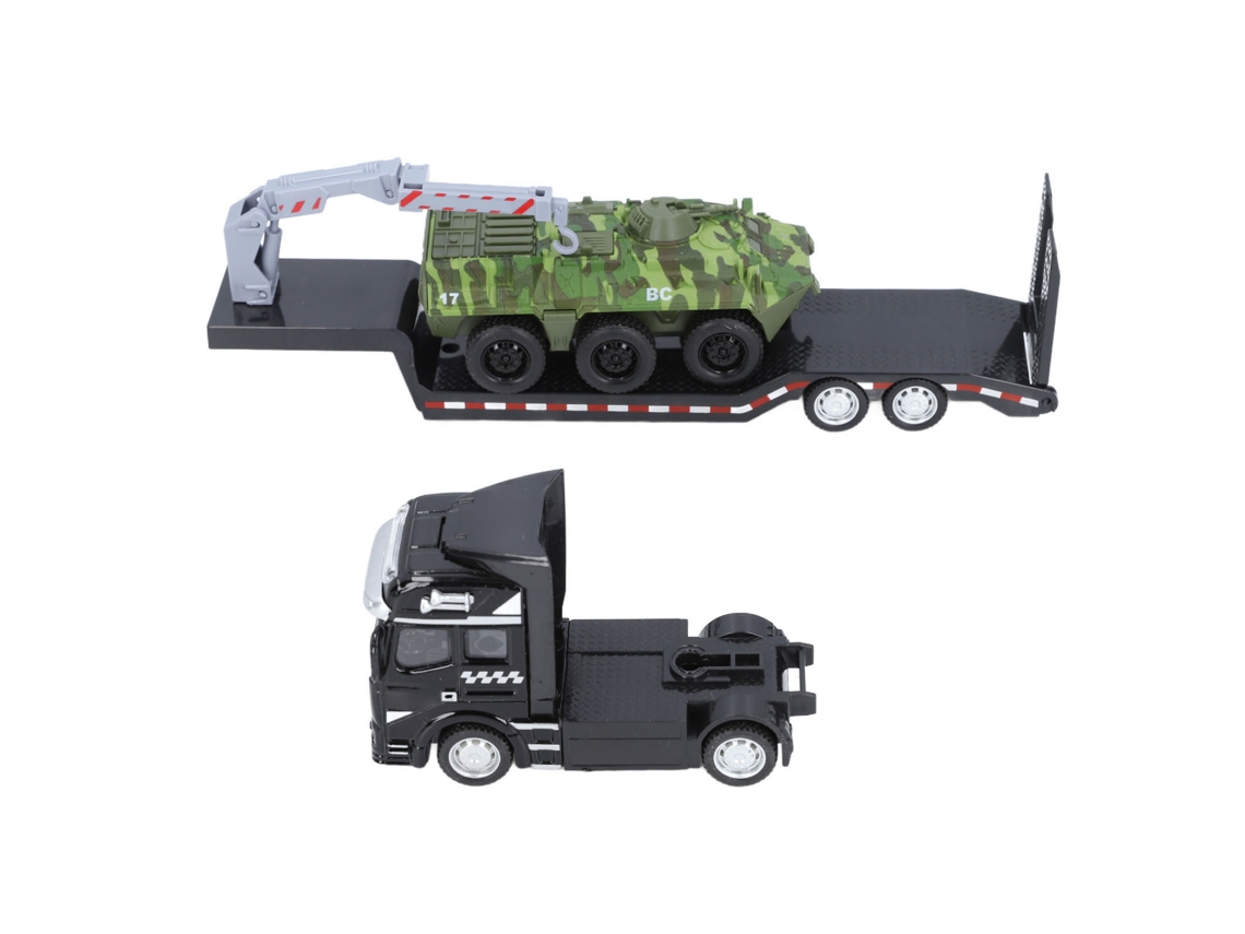 Primerox brinquedo de Reboque Platô Militar com Carro Blindado Detachável Colecionável Verde para Meninos