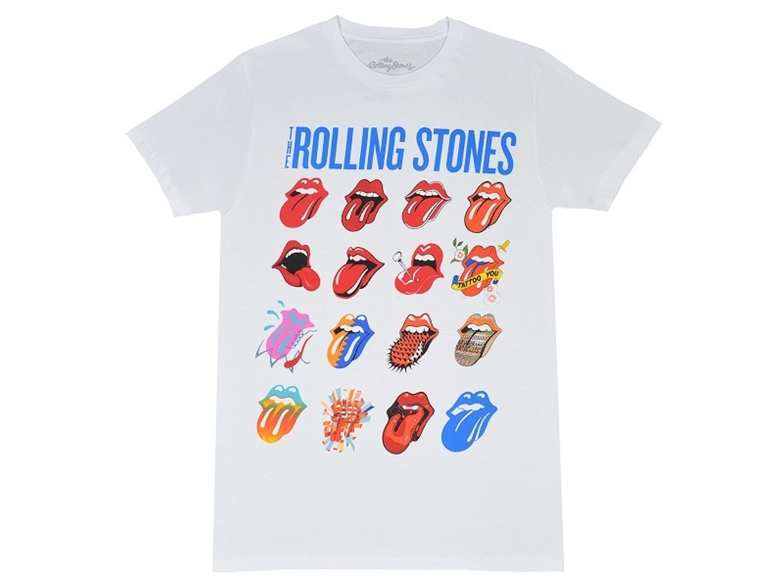 The Rolling Stones Evolution T-shirt White Unisex Adults Size:m