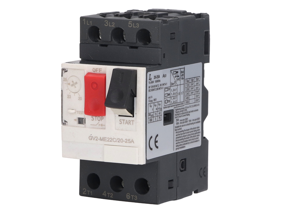 Disjuntor Motor 3p 20 25a Gv2 me22c Proteção Sobrecarga Ac 690v | S/MARCA