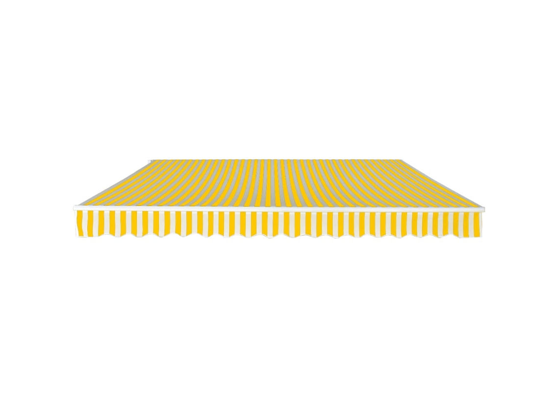 Toldo Dobrável Manual 400 Cm Amarelo/branco MAISON EXCLUSIVE