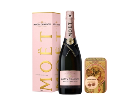 Pack São Valentim Moet & Chandon Rosé Folhas Amatller 30Gr. MOËT & CHANDON