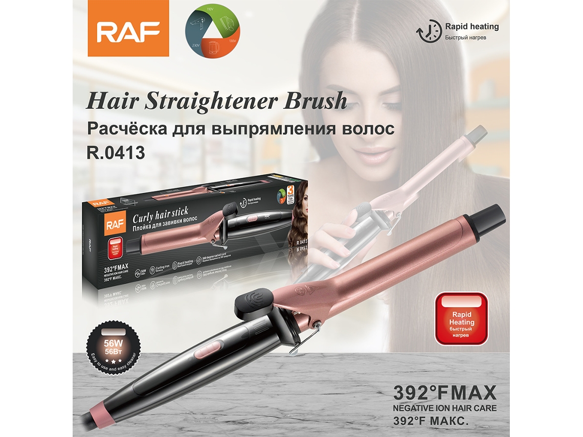 Euro Gauge Curling Bar para Uso Seco e Molhado Curling Automático Exclusivo para Barbearia Mini Lã Omelette Bar MDUG