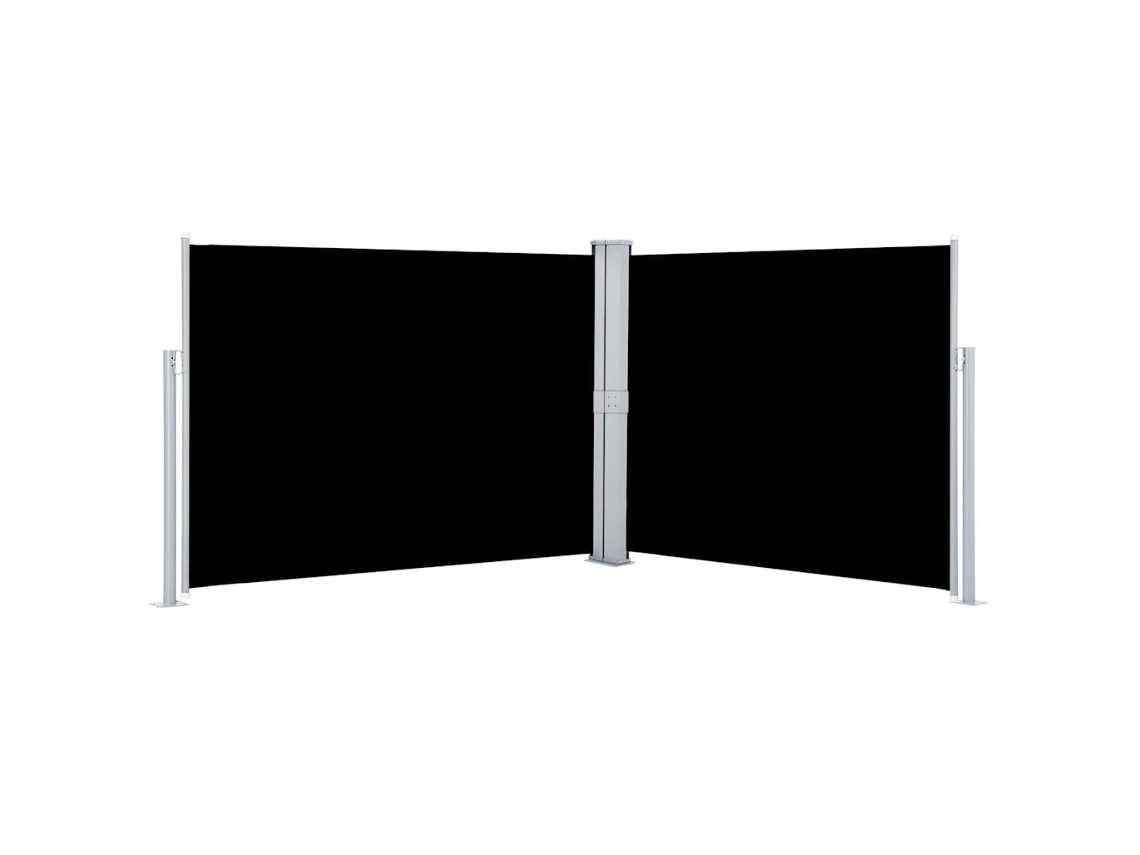 Maison Exclusive - Toldo Lateral Retrátil 140x1000 Cm Preto