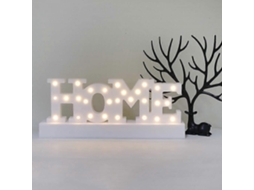Placa Luminosa Com A Palavra Home , Enfeite Para Casa, Funciona A Pilhas, Luminária Noturna Com Letras, Ideal Para Casamentos E Natal. Hengjian (casa)