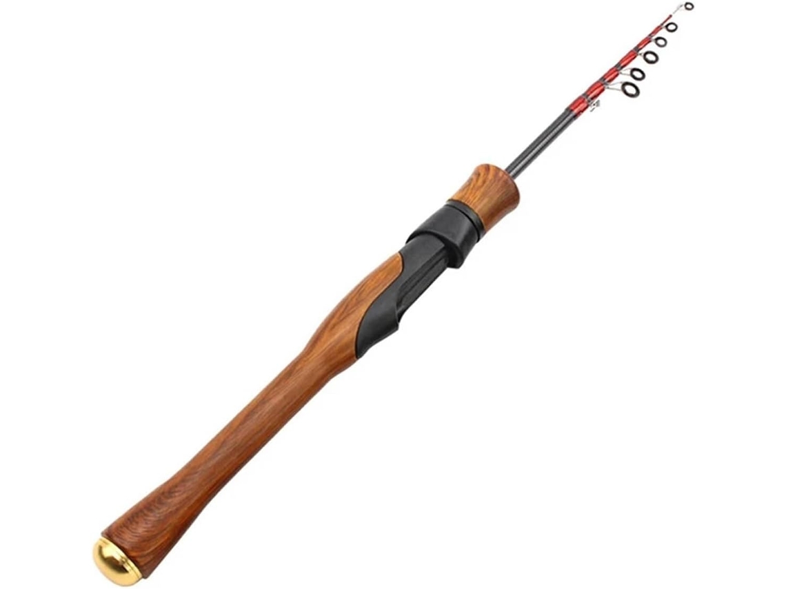Vara Pesca Telescópica Fibra Arremesso Água Ideal Fácil 0,8 M