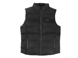 Coleteira Aquecida Preta Usb Com 15 Zonas De Aquecimento Elétrico Para Hiking Skiing Trabalho Outdoor Tamanho 2xl