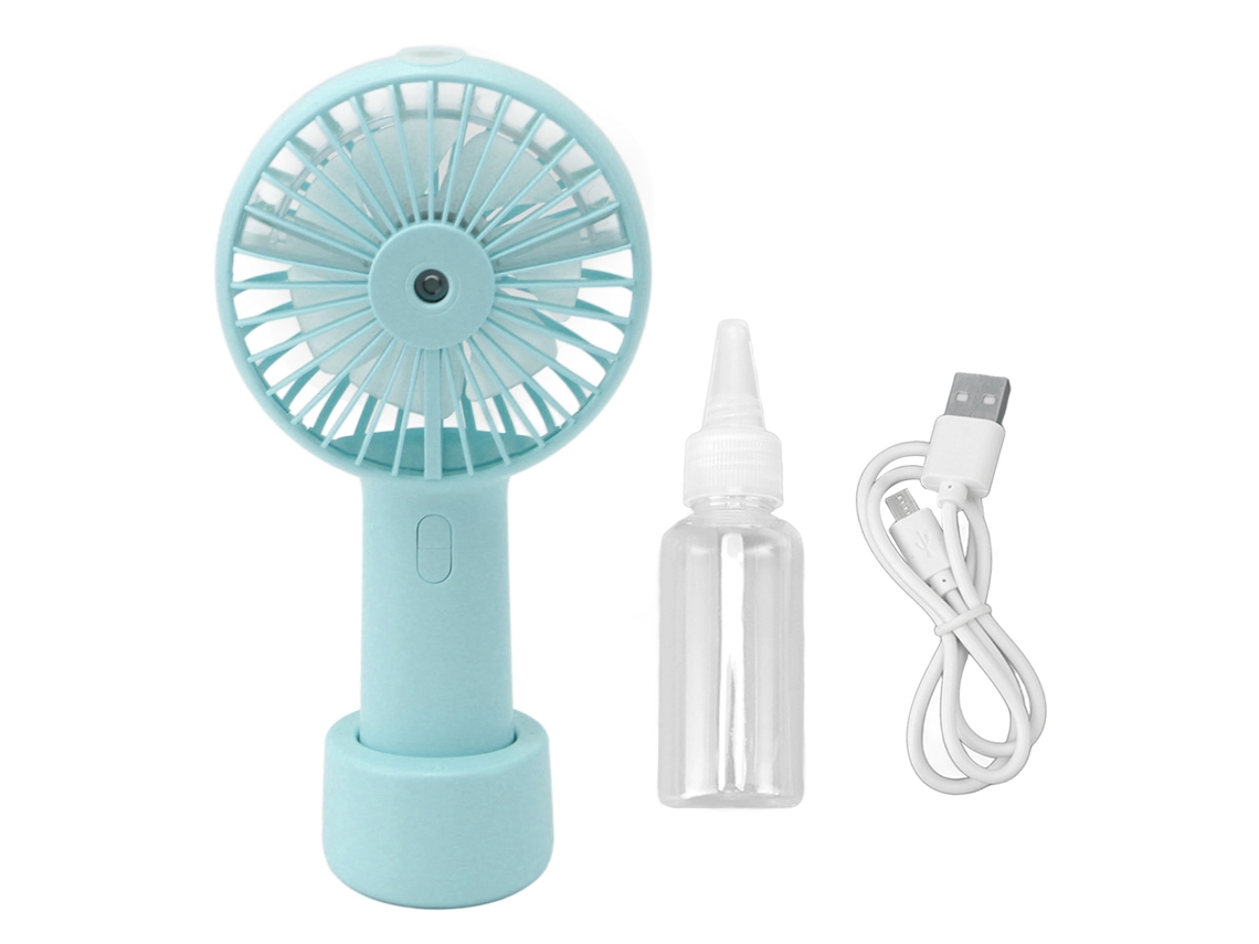 Ventilador Nebulizador de Mão Silencioso 2000mah 3 Velocidades com 2 Modos Spray
