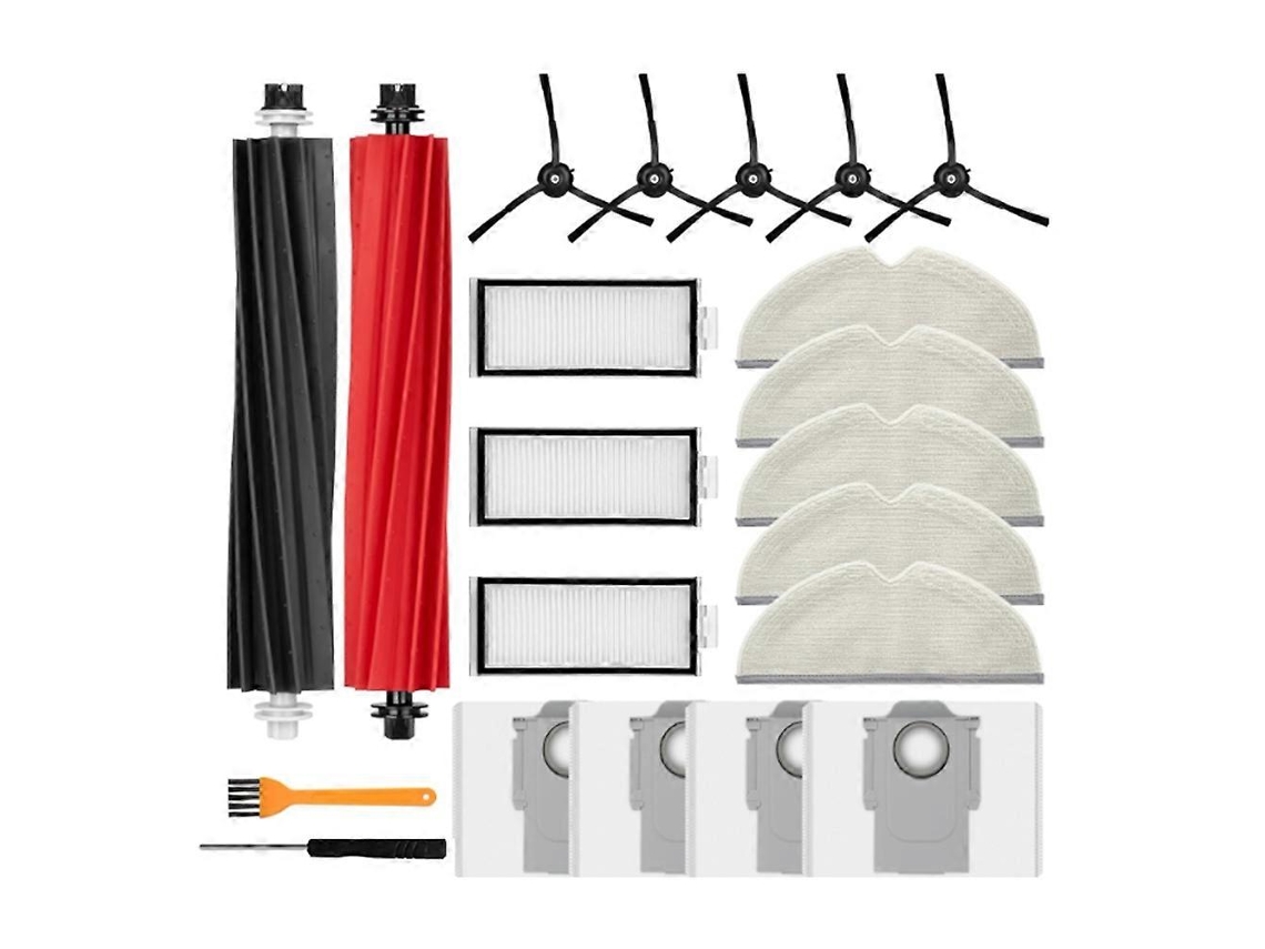 Peças De Reposição Para Aspirador Roborock Q5 Pro+/q5 Pro/q8 Max+/q8 Max: Rolo, Escova Lateral, Filtro, Esfregão, Saco De Pó_ptg