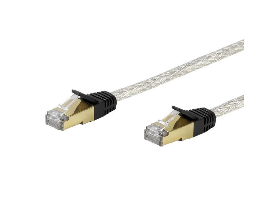 Vivanco Cat 6E Network Lead 5.0 M Transparent Cabo de Rede Branco 5 M