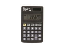 Calculadora de plástico preto Vector Dk 055