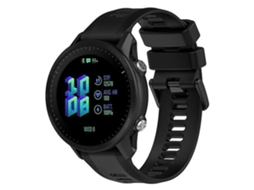 Pulseira De Silicone Preta 22 Mm, Compatível Com Garmin Forerunner 955