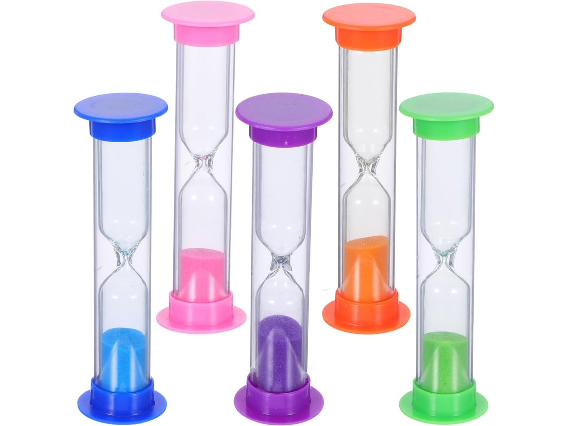 Ampulheta De 2 Minutos Conjunto 5 Peças Design Clássico
