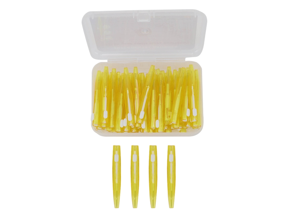 60 Pincéis Interdental para Aparelhos com Alça Pp Amarelo S/MARCA