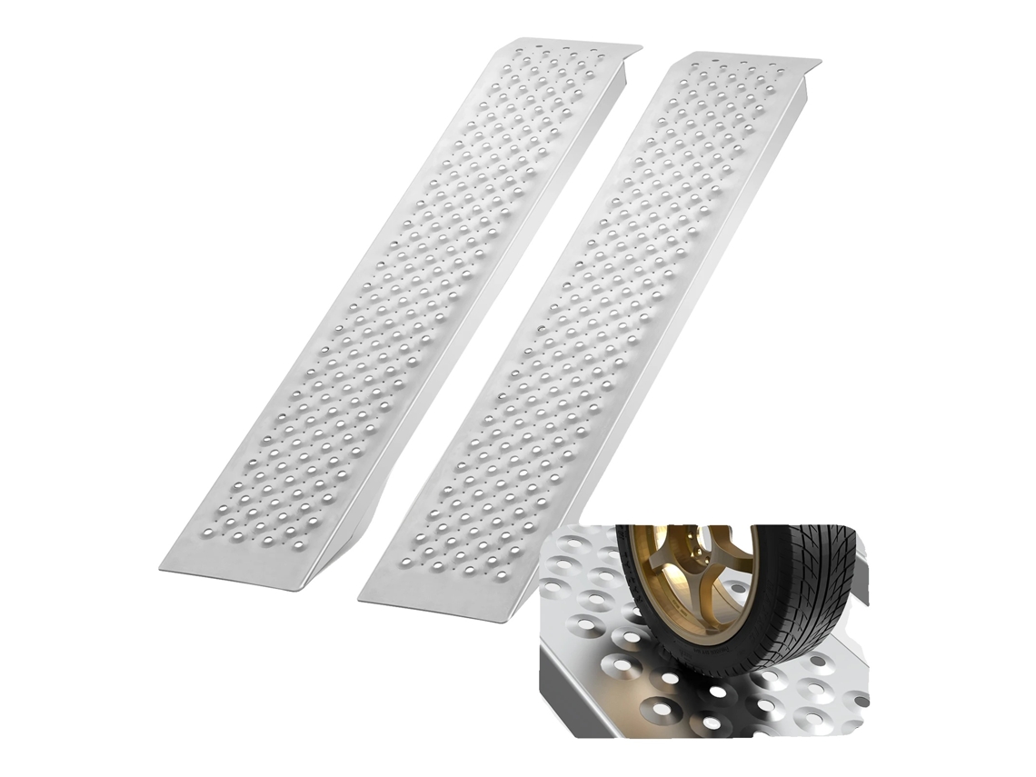 Rampas De Carga Portáteis, Capacidade De Peso De 400 Kg, 75 Polegadas De Comprimento, 12 Polegadas De Largura, Design Antiderrapante, Conjunto De 2