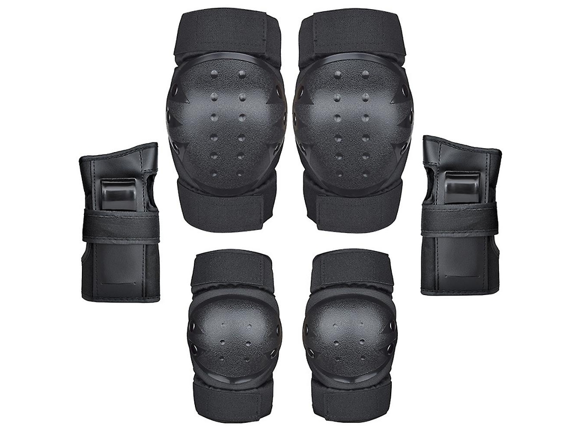 Joelheiras Cotoveleiras Crianças Adultos Protetores Pulso Equipamento Skate Perfet L