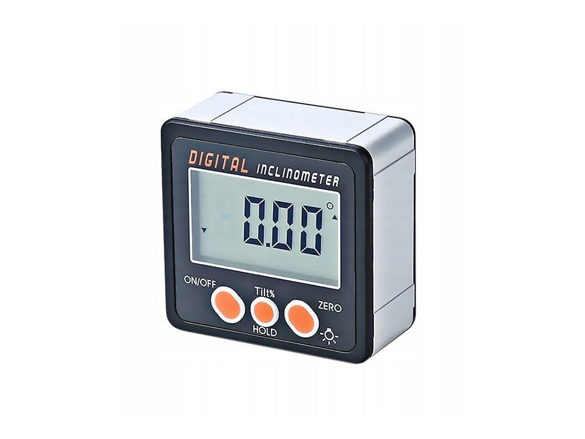Inclinômetro Com Display Digital Eletrônico De Precisão Ip54, Transferidor Com Cassete De Ângulo De 4" A 90° E Retroiluminação Para Medição De Ân