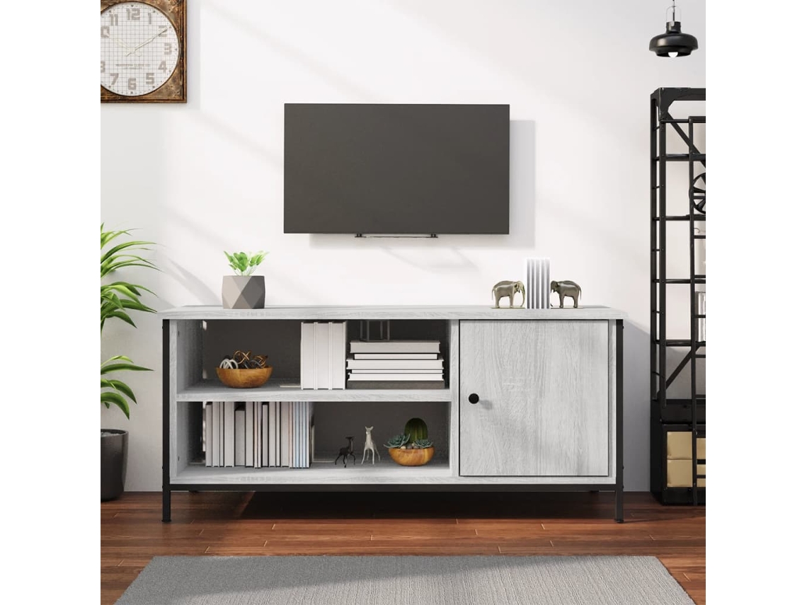 Vidaxl Móvel De Tv 100x40x45 Cm Derivados De Madeira Cinzento Sonoma