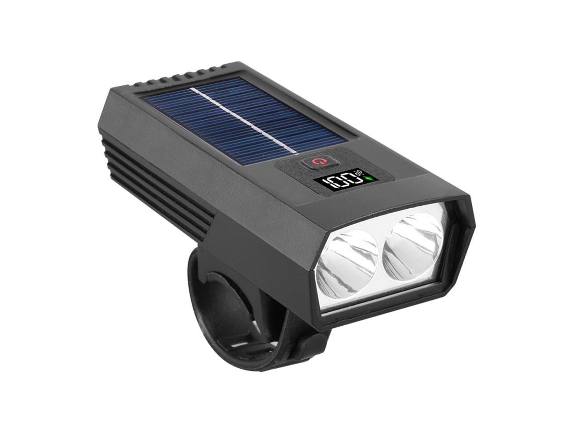 Llc Farol de Bicicleta Solar Led À Prova D'água BRILVIBERA
