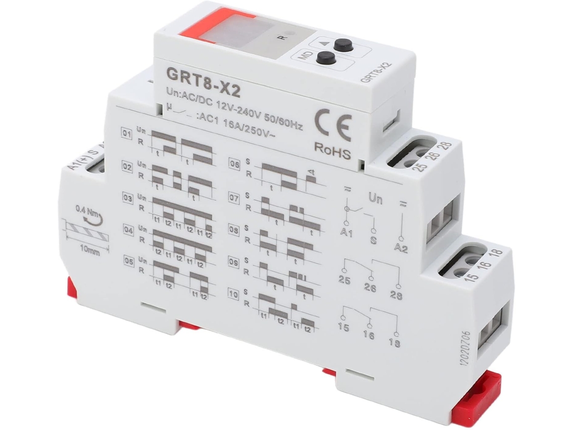Controlador De Relé Retardo Com Display Digital Ac Dc 12v A 240v
