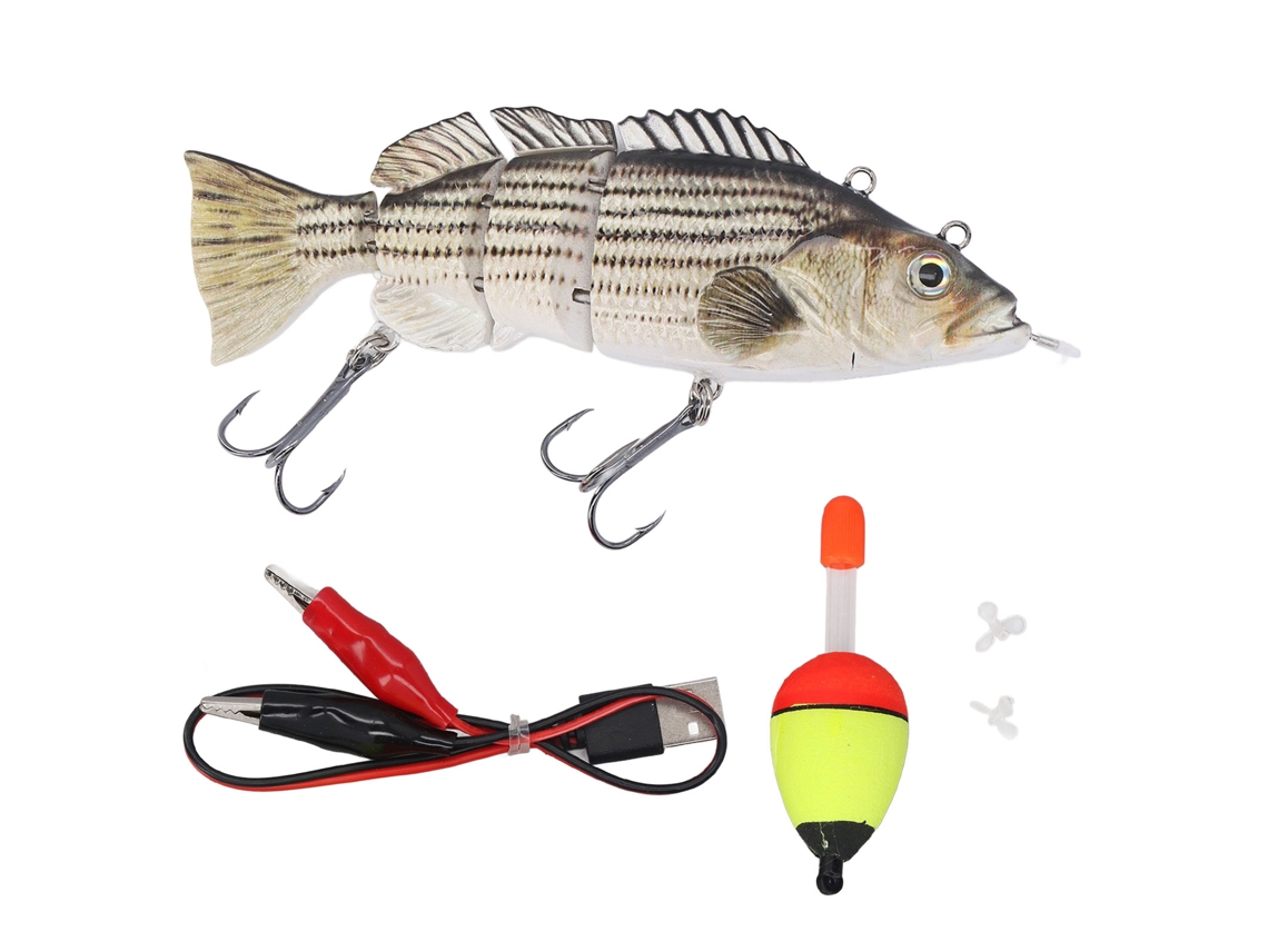 Isca de Pesca Elétrica Recarregável com Nado Automático
