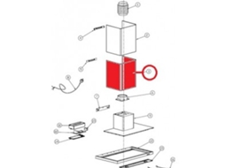 Chaminé Exterior Inox Para Exaustor Becken 80839
