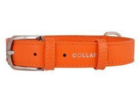 Coleira para Cães  Glamour (Laranja - 18-21 x 9 cm - Couro)